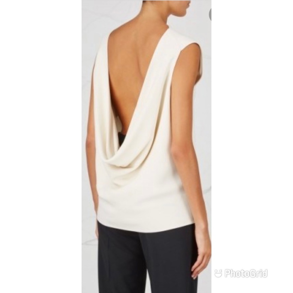 THE ROW Sandra cowl-back silk crepe top - Picture 1 of 5